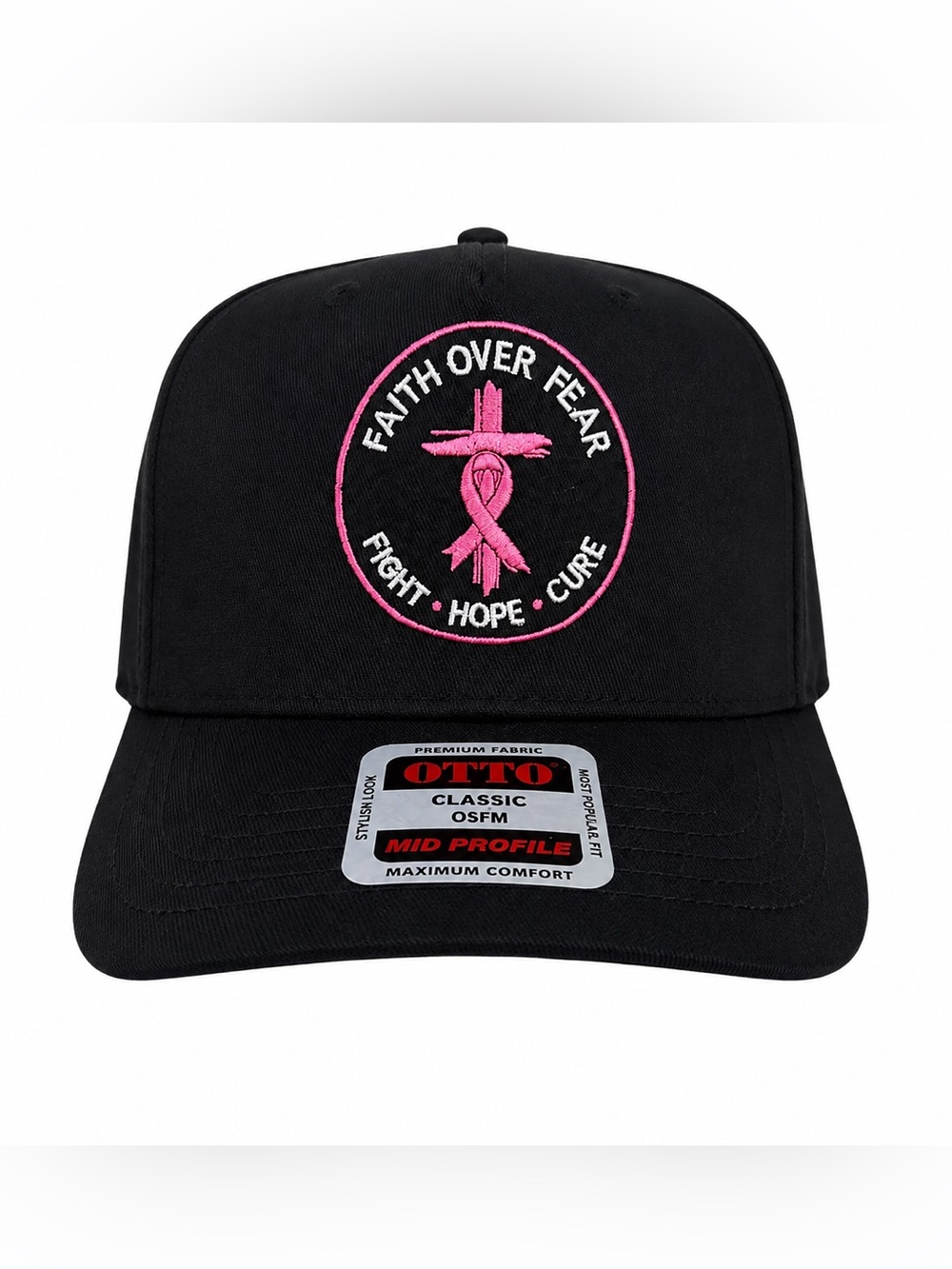 TT’s MINDBODY Soul Faith Over Fear Breast Cancer Awareness Hat